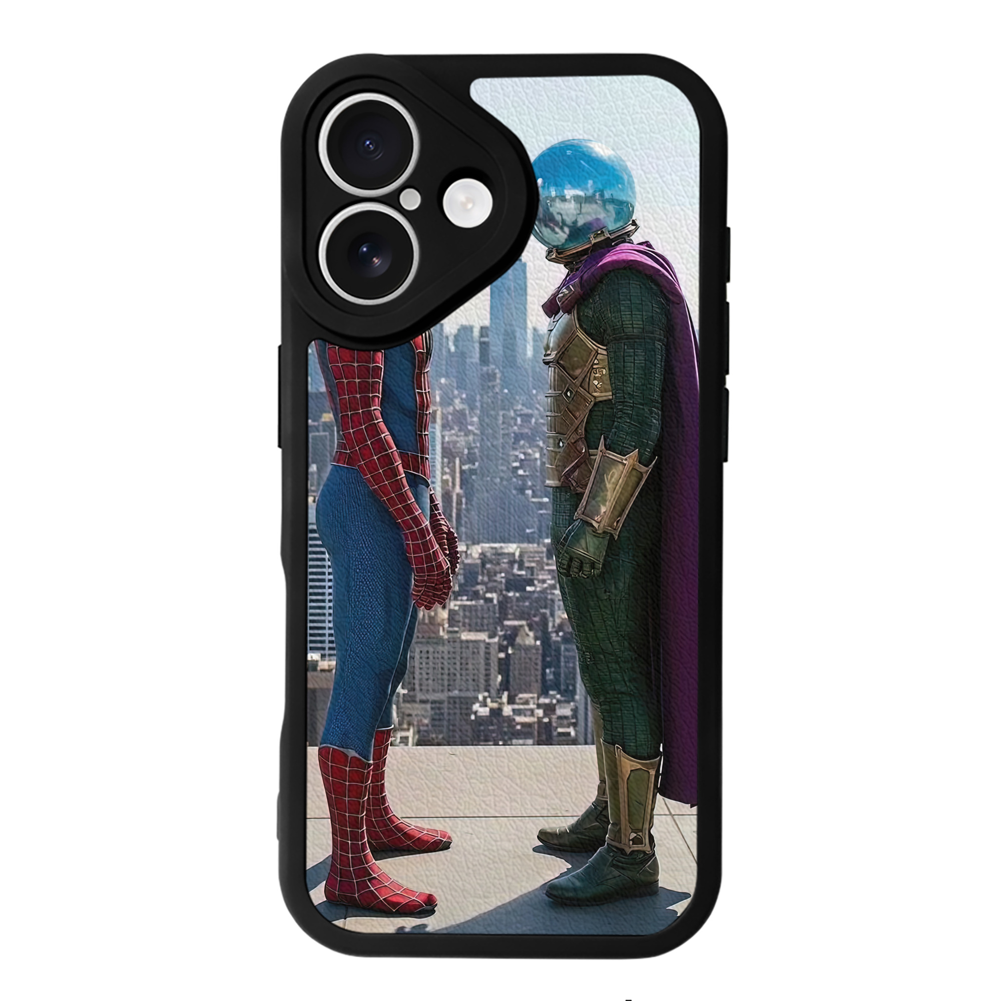 （画像用） Spider Man スパイダーマン 【iPhone 16シリーズ対応】シリコンスマホケース（レザー調） 材質：シリコン